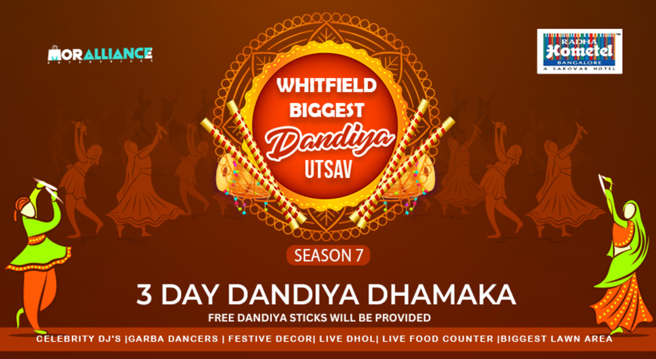 WHITEFIELD AND BANGALORE BIGGEST DANDIYA MAHA UTSAV - SEASON 7 | Navratri 2024