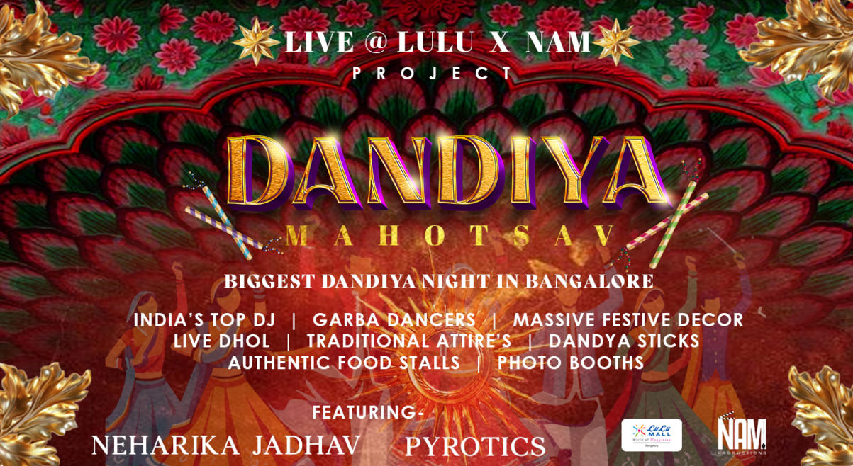 DANDIYA MAHOTSAV // BIGGEST DANDIYA NIGHT IN BANGALORE  | Navratri 2024