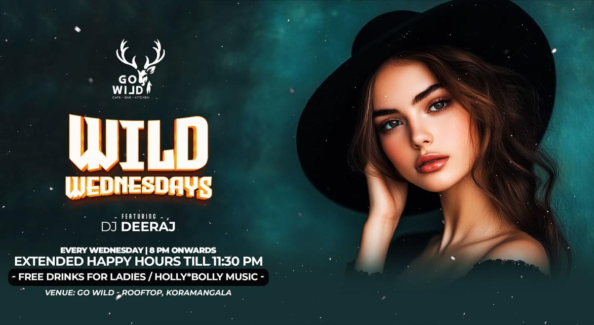 Wild Wednesday Ladies Night @ GoWild Rooftop Koramnagala