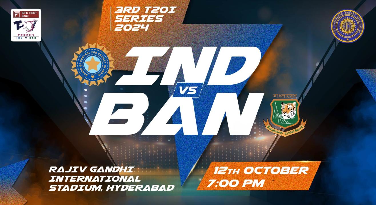 IDFC FIRST Bank Series 3rd T20I : India vs Bangladesh, Hyderabad | Cricket Event in Hyderabad