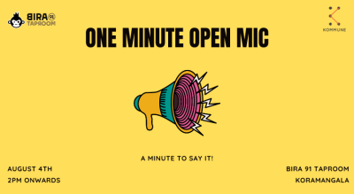 Kommune Bengaluru's One Minute Open Mic