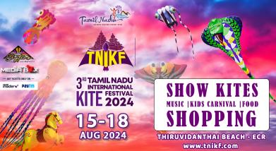 3rd Tamilnadu International Kite Festival 2024-18th August