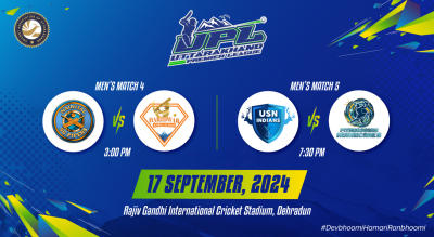 UPL T20: Nainital SG Pipers vs Haridwar Spring Elmas & USN Indians vs Pithoragarh Hurricanes