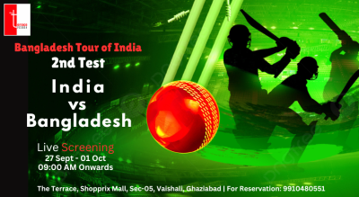 India vs Bangladesh 2nd Test screening at The Terrace