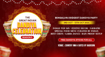 The Great Indian Dandiya Festival at Country inn & Suites By Radisson  | Navratri 2024