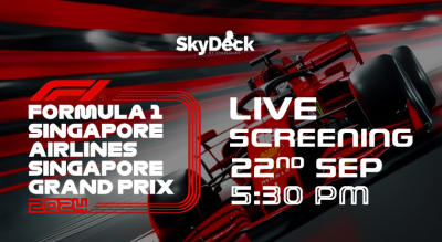 F1 Singapore Grand Prix | LIVE Screening | Skydeck by Sherlocks, MG Road