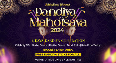 WHITE FIELD BIGGEST DANDIYA MAHOTSAVA IN LAWN AREA | Navratri 2024