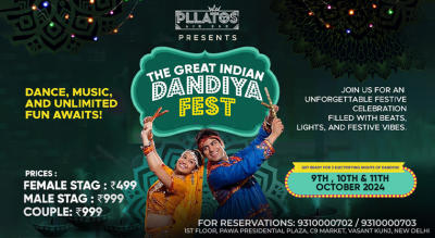The Great Indian Dandiya Festival @ Pllatos  | Navratri 2024