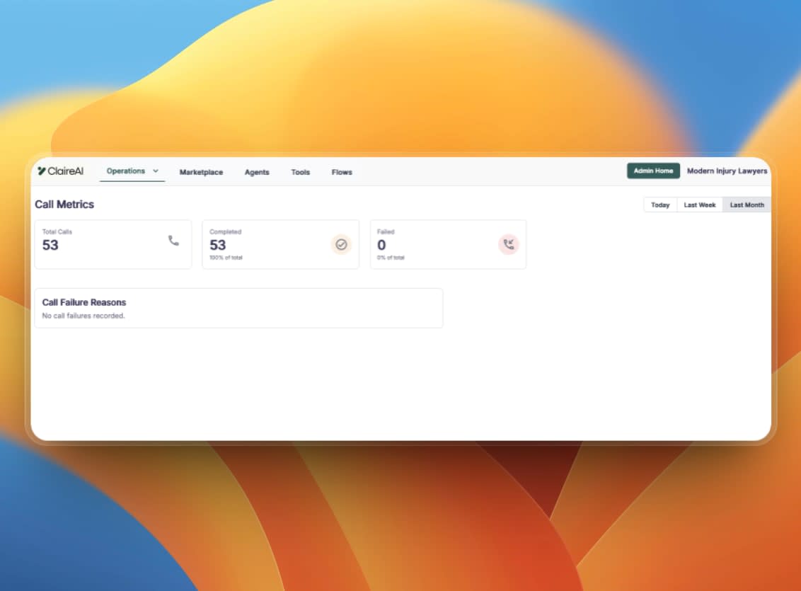 AI legal intake system capturing lead qualification data including case details, statute of limitations, and conflict check information