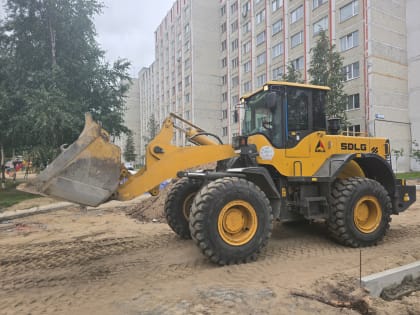 Ремонт внутриквартального проезда в Сургуте завершится раньше срока
