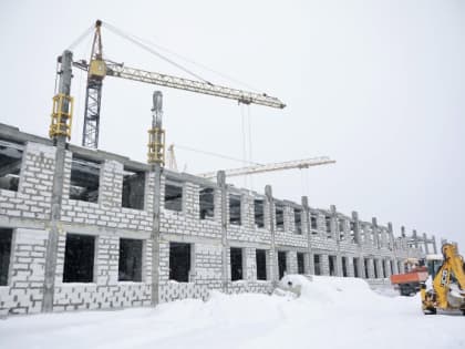 Строящуюся школу-тысячник в Сургутском районе сдадут в декабре 2024 года