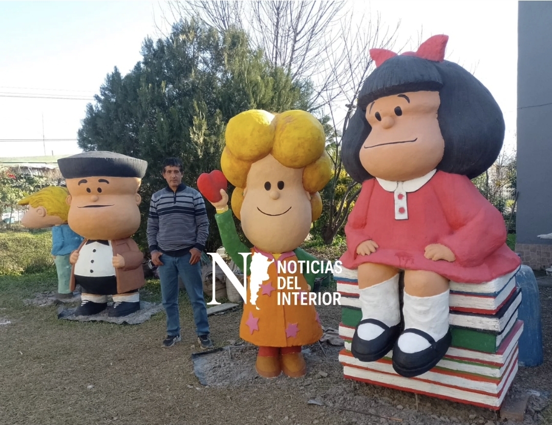 Esculturas de Mafalda y amigos en Medinas: un espacio recreativo y cultural