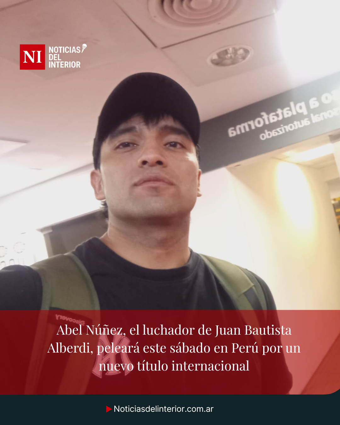 Abel Núñez, el luchador de Juan Bautista Alberdi, peleará este sábado en Perú por un nuevo título internacional