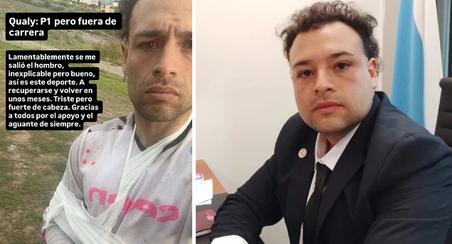 Un legislador tucumano protagonizó un accidente en una fecha del Torneo de Verano de Motocross