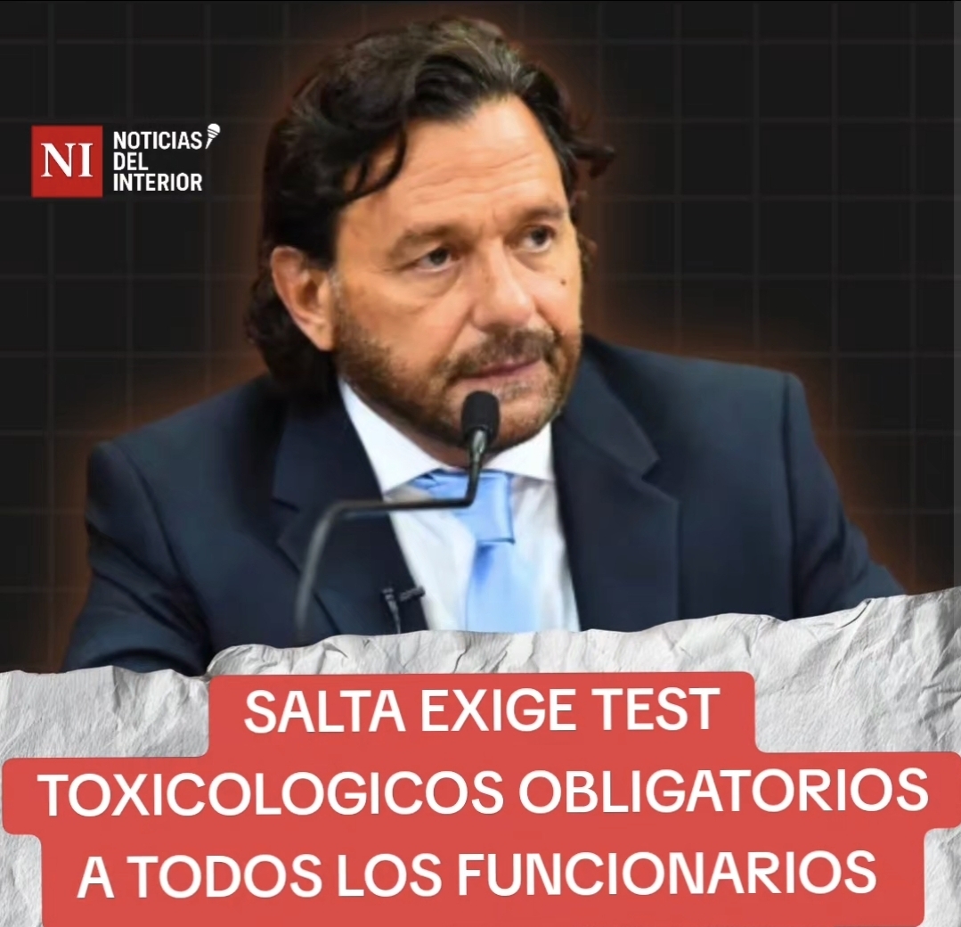 Funcionarios salteños deberán someterse a exámenes toxicológicos obligatorios