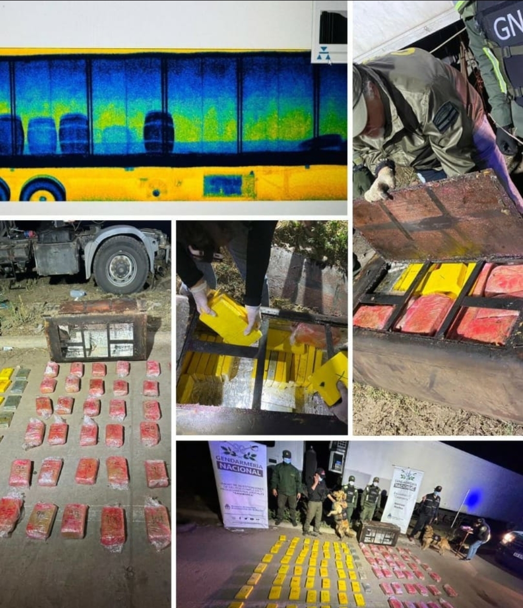 Golpe al narcotráfico: hallaron 183 kilos de cocaína y marihuana ocultos en un camión en Catamarca