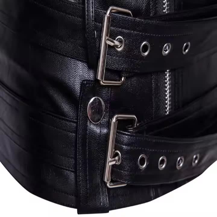 Men's Slim-Fit Asymmetric Biker Jacket
