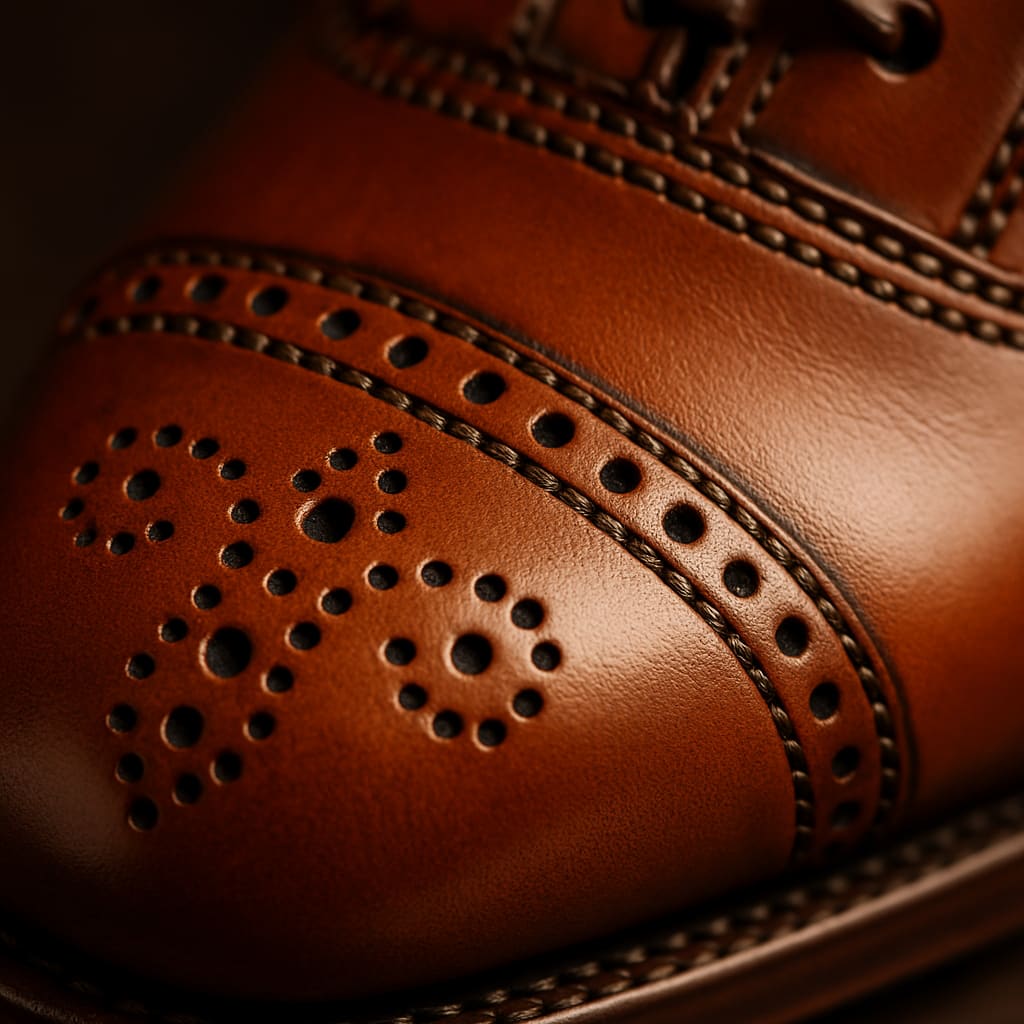 Premium Semi-Brogue Oxford Shoes for Men