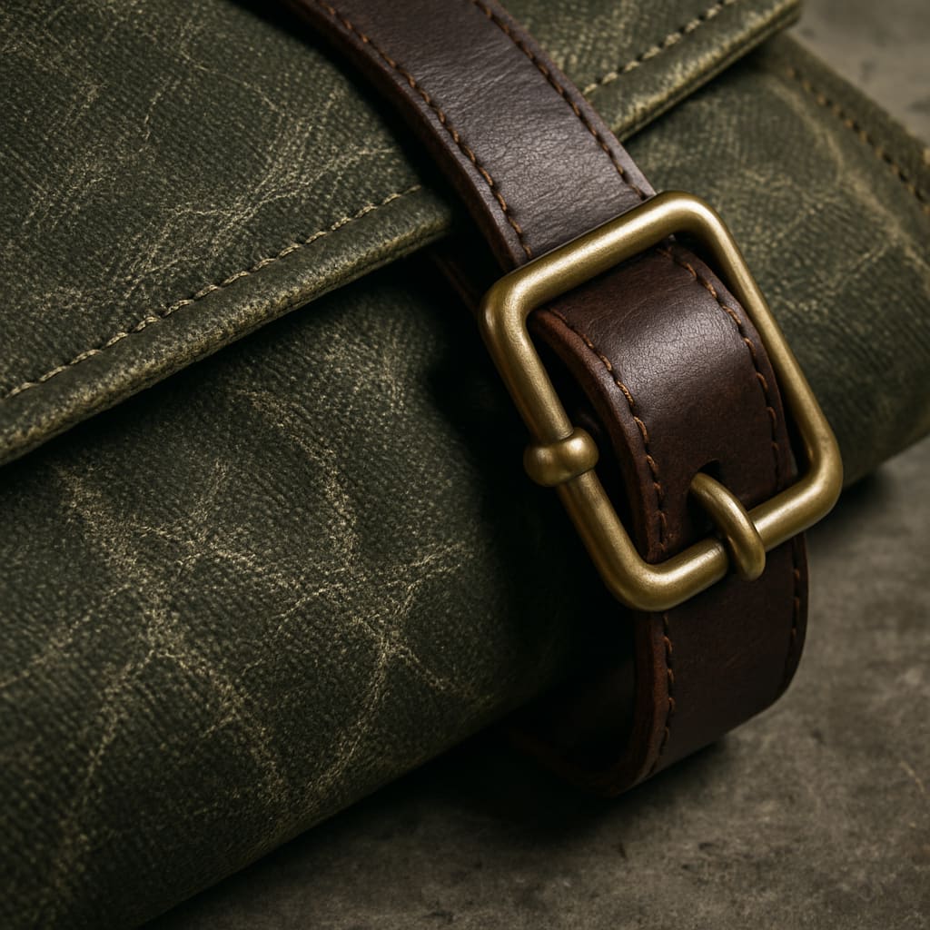 Heavy-Duty Waxed Canvas Roll for Professional Tool Storage