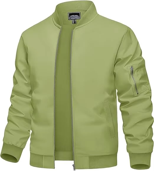 Men's Lightweight Bomber Jacket | Windproof & Water-Resistant