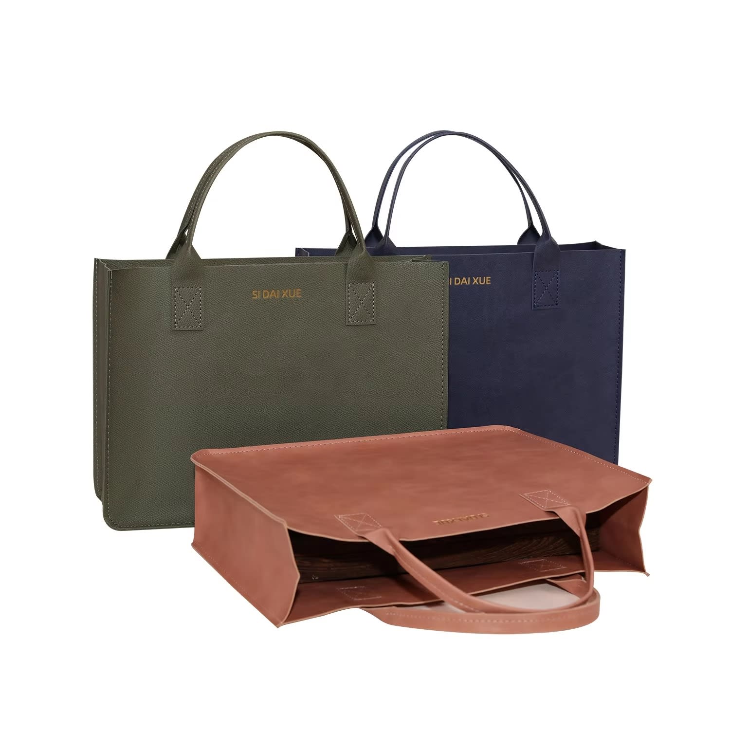 Minimalist Structured Tote Bag for Professional & Casual Use