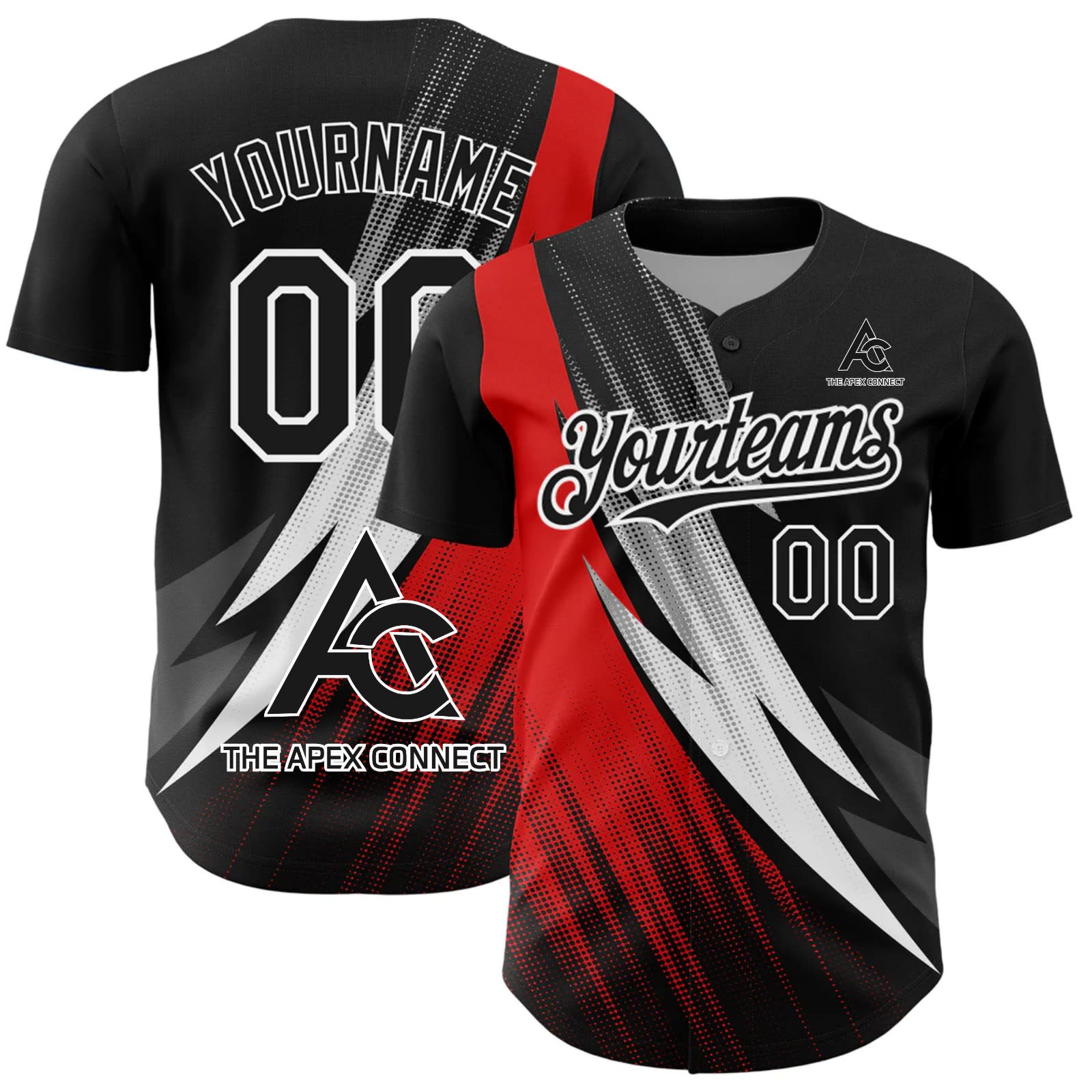 Custom 3D Pattern Baseball Jersey - Full Sublimation Team Uniforms