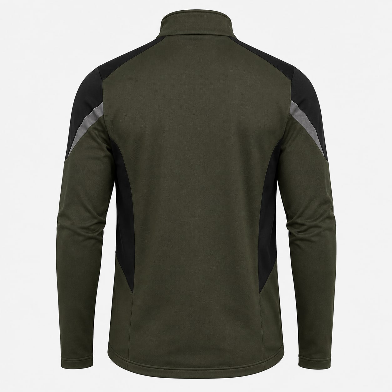 Custom Olive and Black Quarter-Zip Team Tracksuit