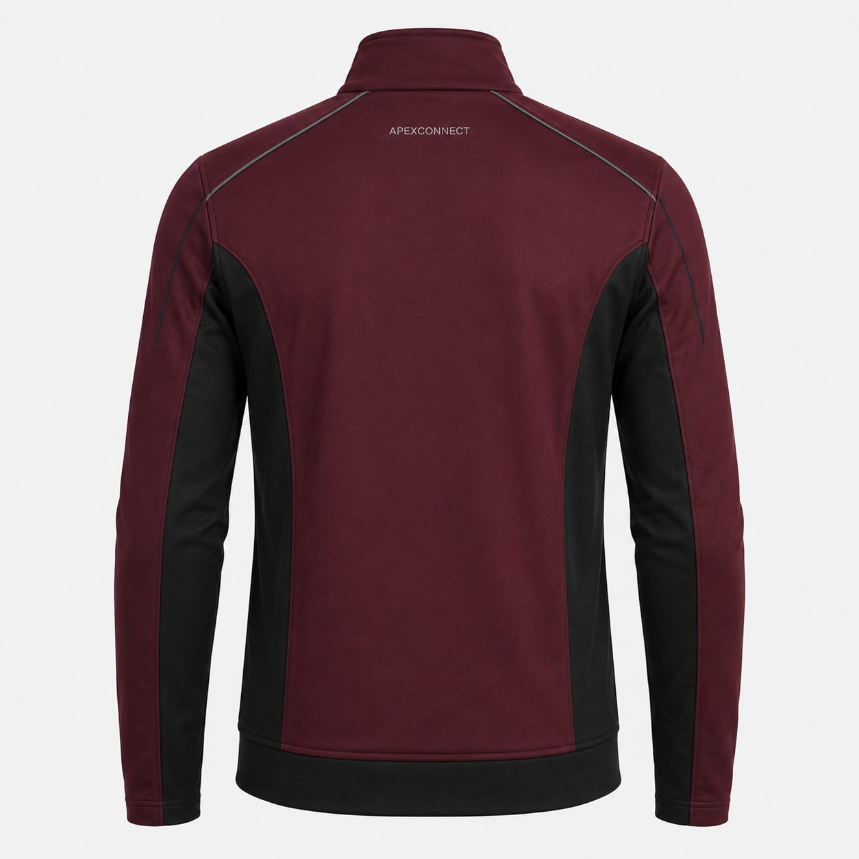 Custom Burgundy and Black Full-Zip Team Tracksuit