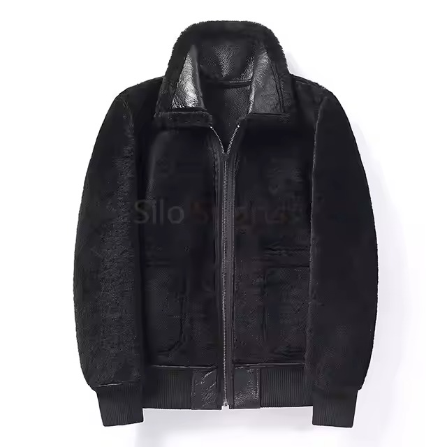 Black B3 Shearling Leather Low