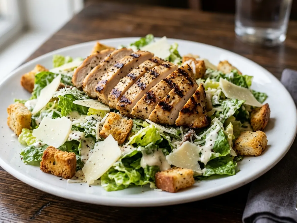 Classic Caesar Salad with Grilled Chicken