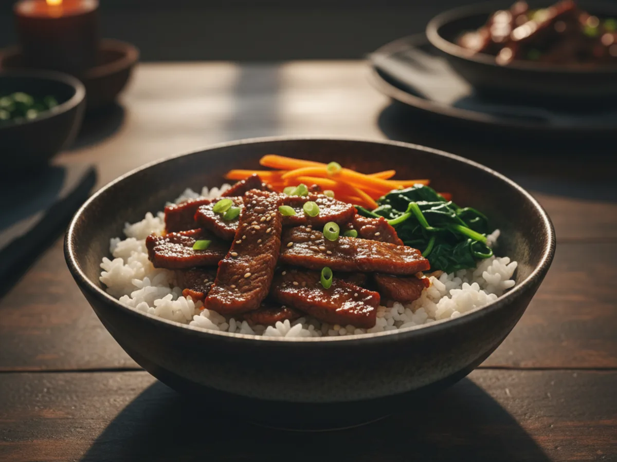 Korean Beef Bulgogi Rice Bowl