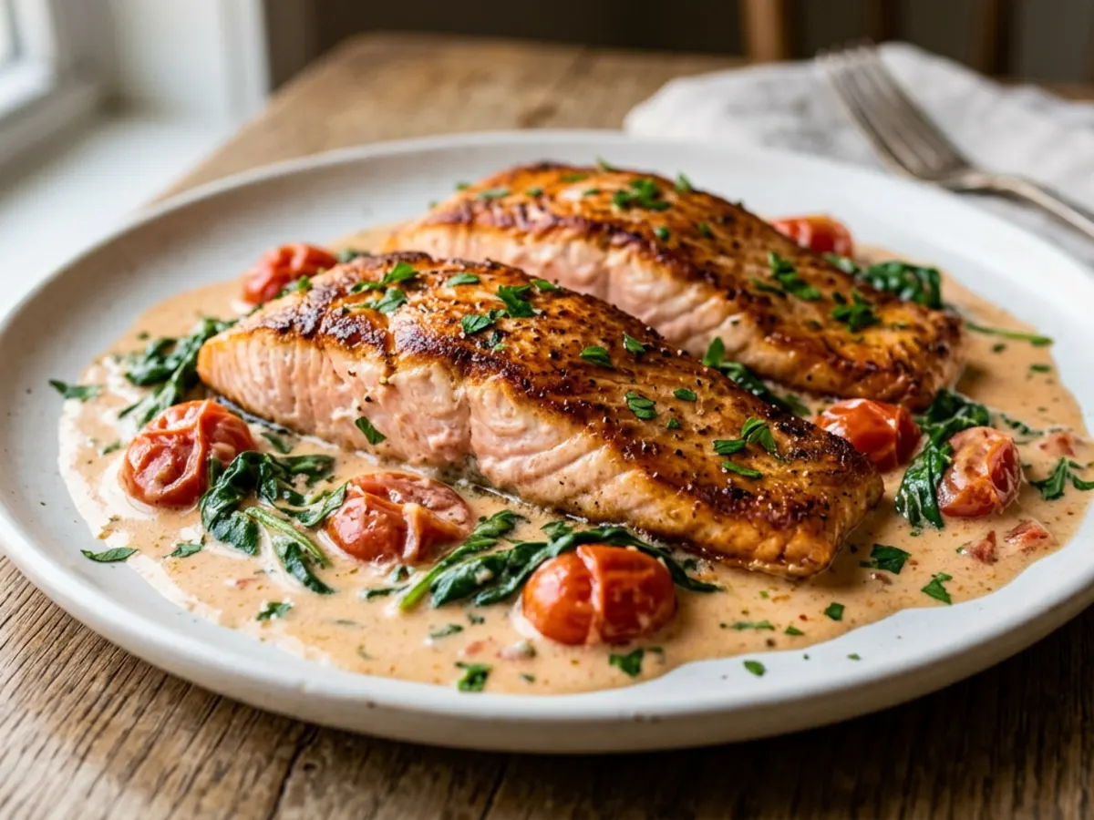 Creamy Tuscan Salmon