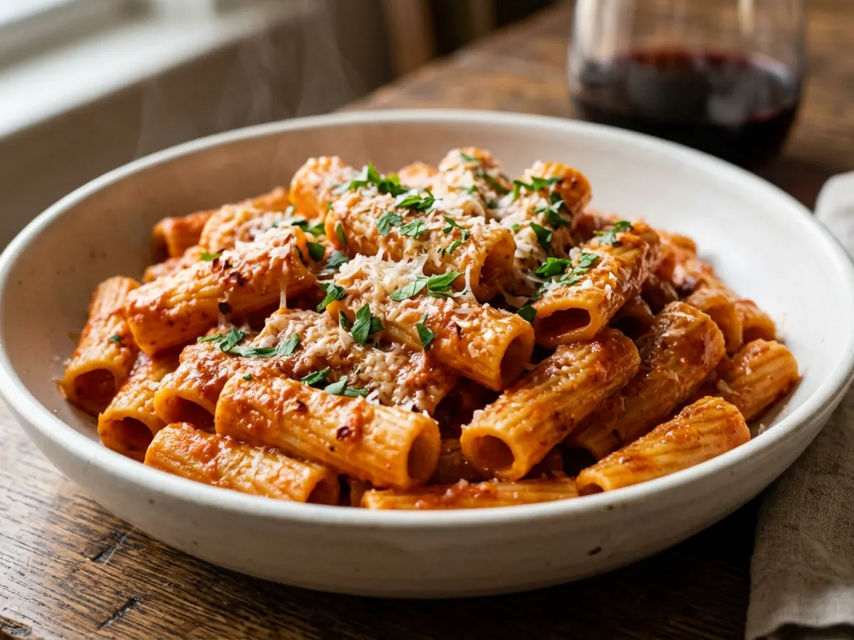 Spicy Vodka Rigatoni