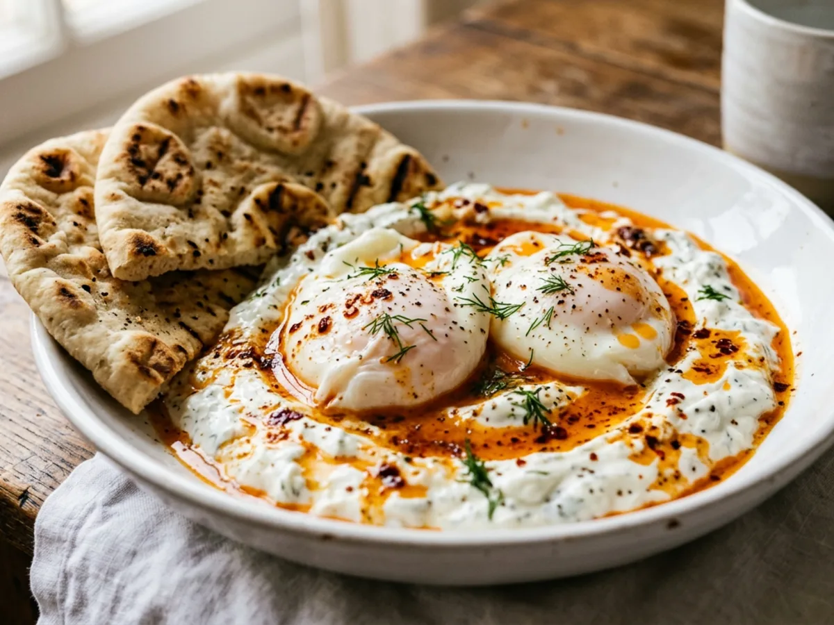 Turkish Eggs with Chilli Butter