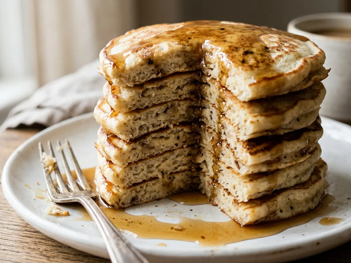 Brown Butter Banana Pancakes