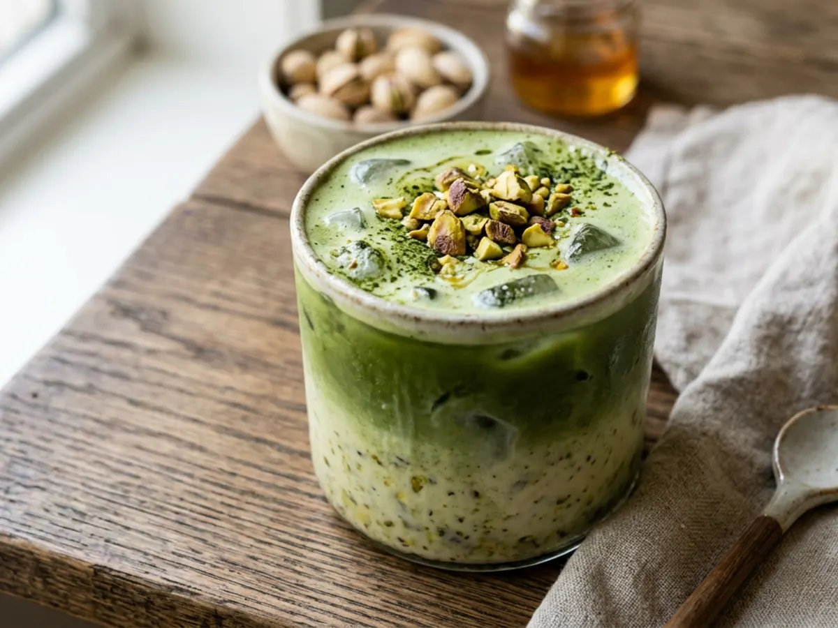 Iced Pistachio Matcha