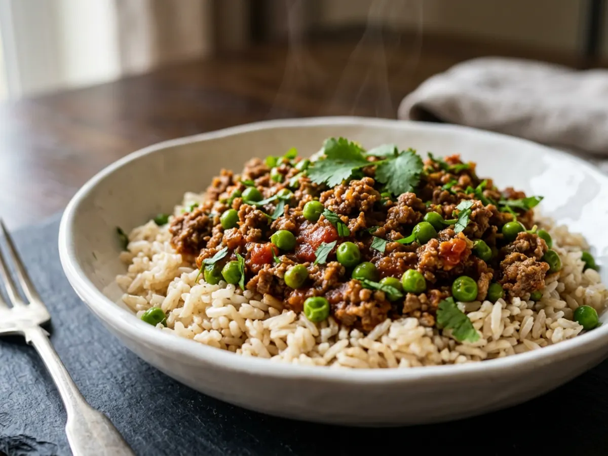 Lamb Keema with Peas