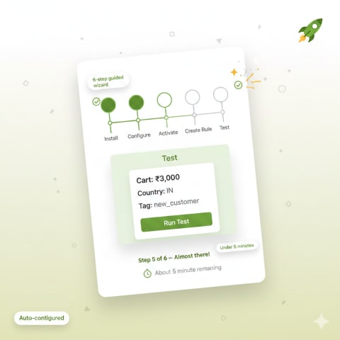Guided onboarding setup wizard