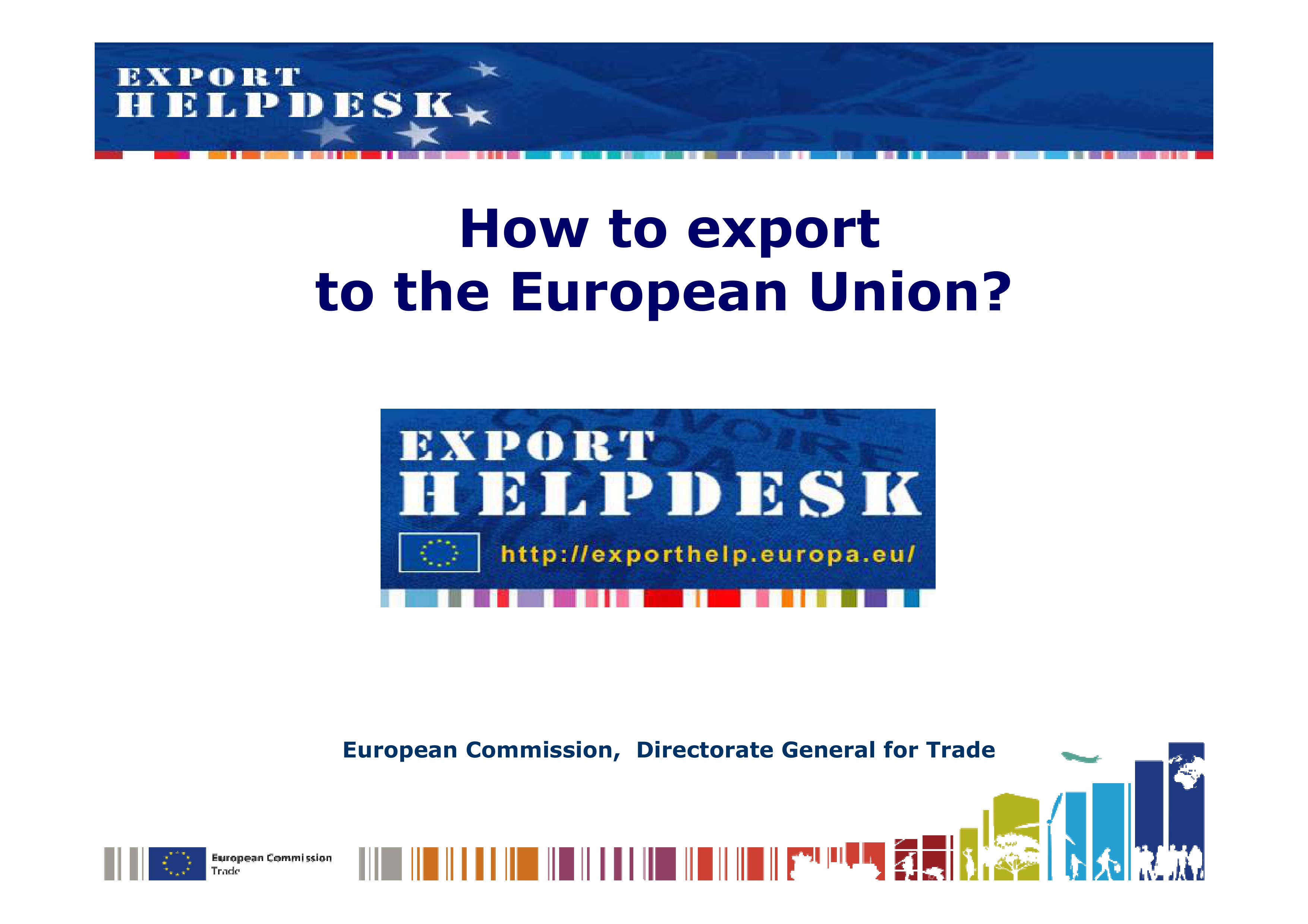 How to export to the European Union