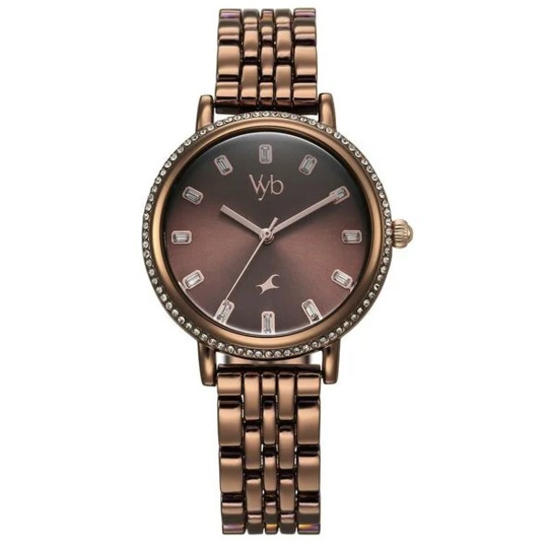 Fastrack Vyb Enigma Quartz Analog Watch For Women - Brown
