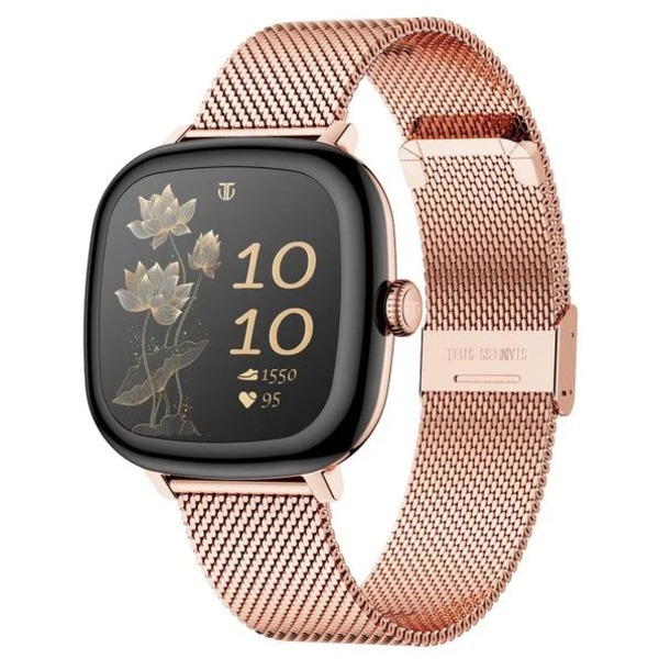 Titan AiRA Women Smartwatch 1.70" inch AMOLED Display, AI Chat, Functional Crown, 24/7 Health Suite, HRM, Luna Wellness - Rose Gold