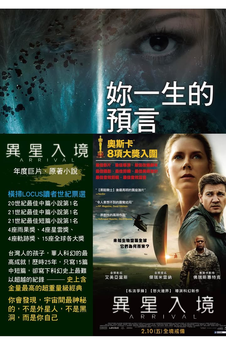 《妳一生的預言》科幻小說
