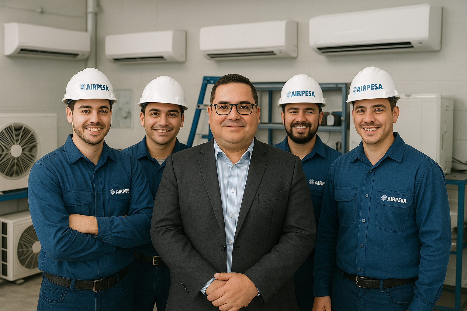 foto grupal del equipo de airpesa