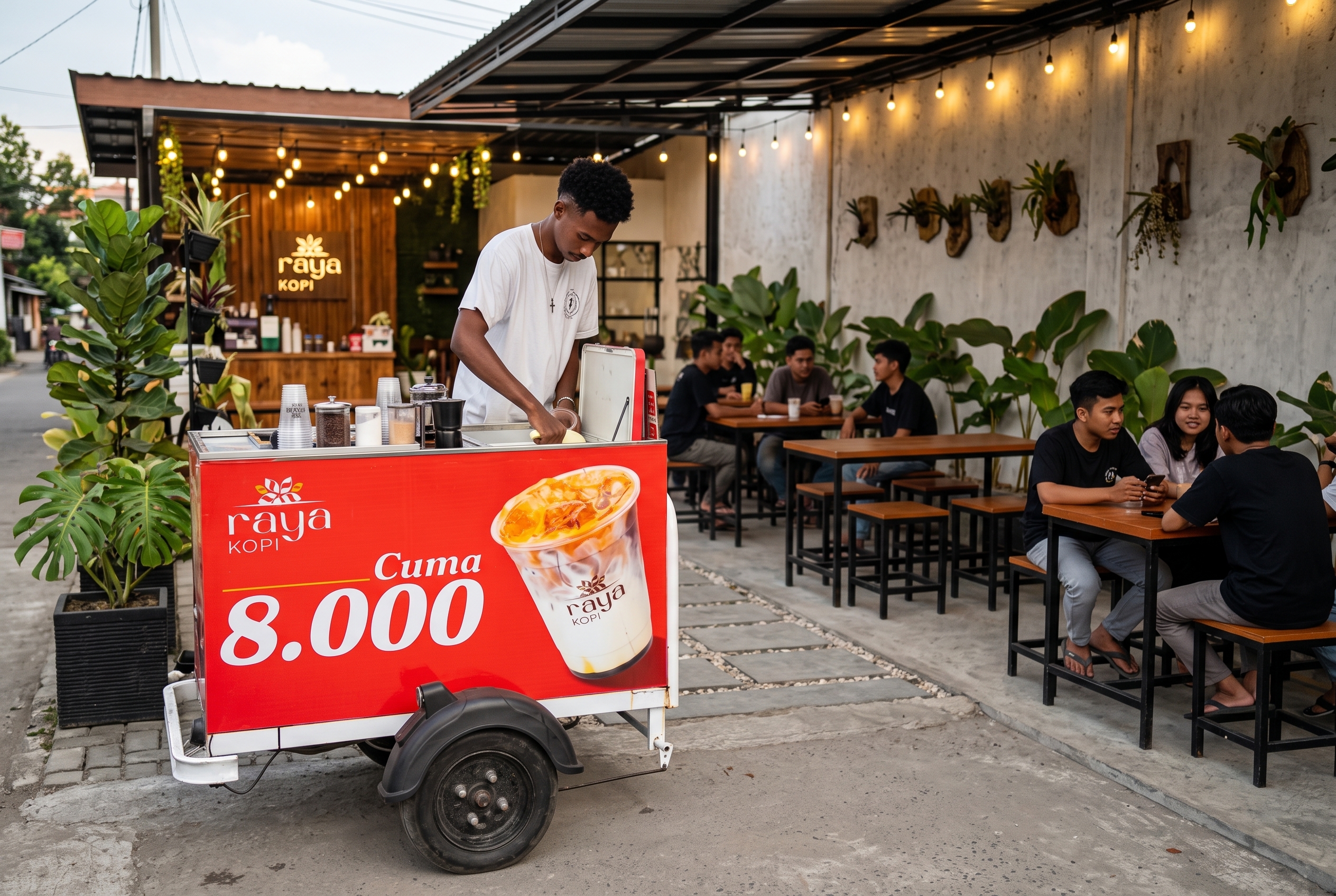 Kopi Raya, pengalaman minum kopi
