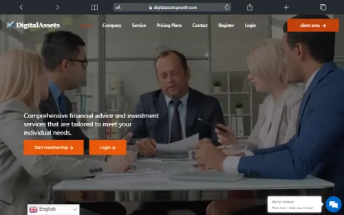portfolio project - Digital Assets Growth – Investment & Asset Management Platform