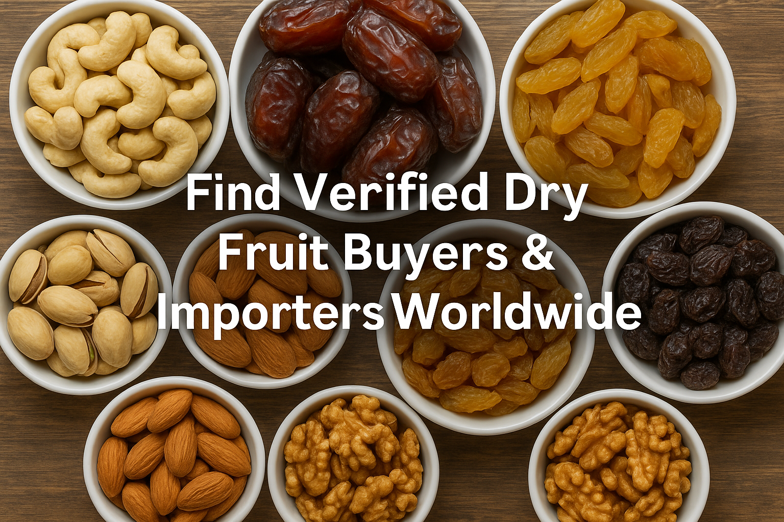 Find Verified Dry Fruit Buyers & Importers Worldwide