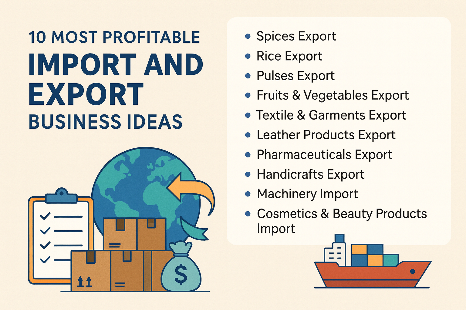 10 Most Profitable Import and Export Business Ideas for 2025