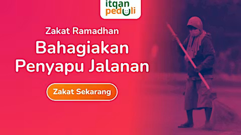 Zakat Bantu Penyapu Jalanan