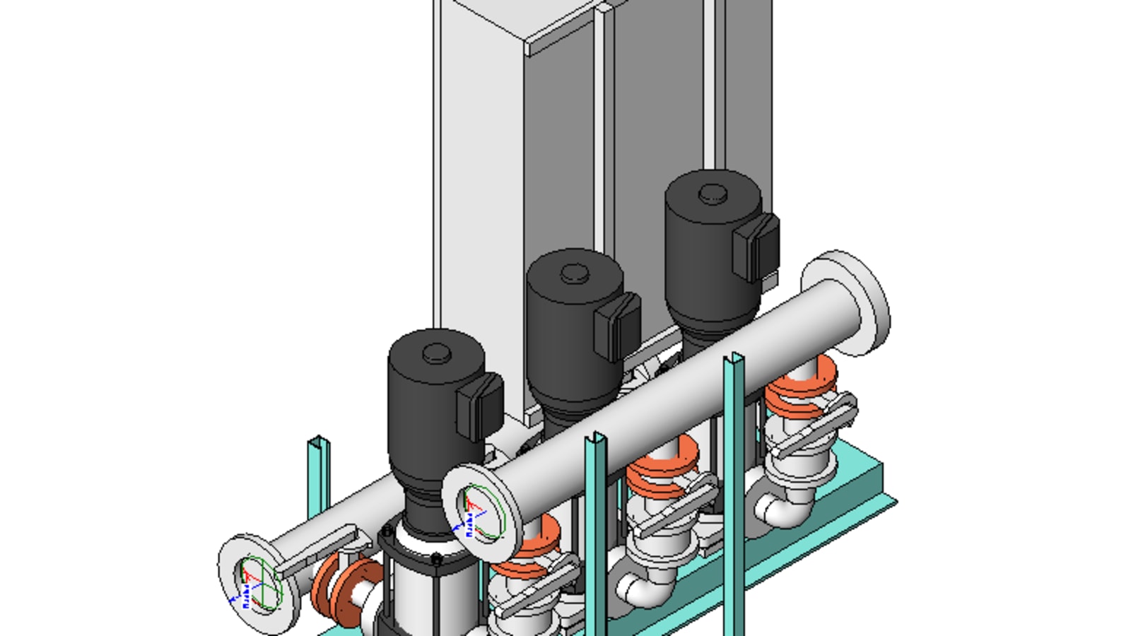 Booster Pump Skid Revit Family