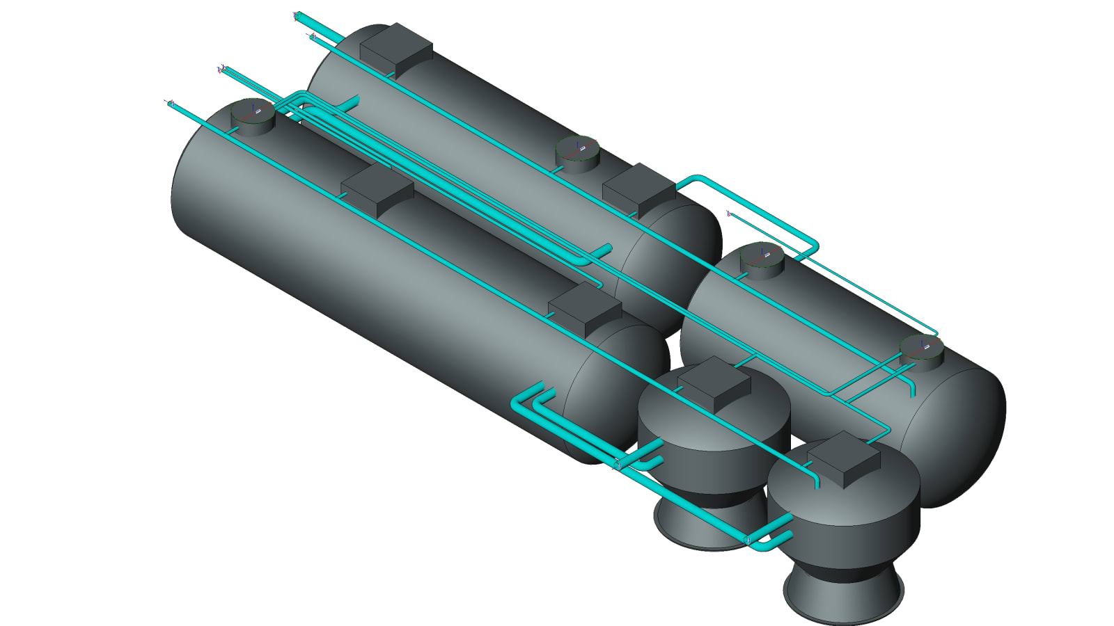 Water Treatment Tank Revit Family